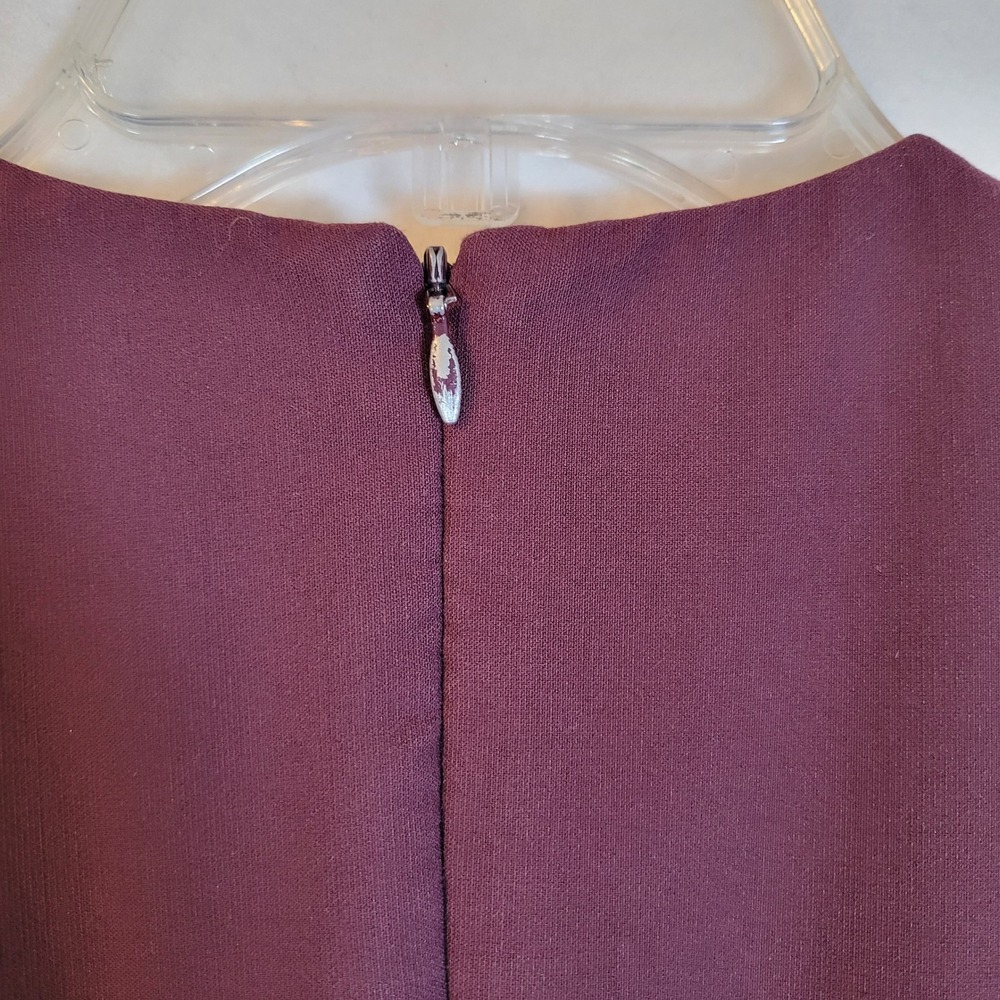 Cinq a Sept Womens Plum Piper Tank Ruffle Midi Dress Size 6 Purple Career Party - Picture 7 of 10